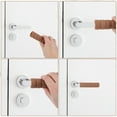 thumbnail image 4 of Uxcell 10 Pcs Door Knob Cover, Safety Door Handle Protector Covers Anti-Collision Soft Spiral Door Knob Covers Foam Door Pull Cover for Bedrooms Bathrooms Offices Doors, Wooden, 4 of 7