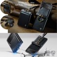 thumbnail image 3 of Etui Compatible avec Samsung Galaxy Z Flip 4, Housse de Protection en Cuir Pu avec Anneau et Dragonne, 3 of 5