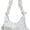White, variant on Sunyuer Kawaii Star Print Ita Shoulder Bag for Women, Cute Ruffle Strap Hobo Crossbody Purse with Clear Window, Multi Pocket Casual Nylon Handbag, Daily Messenger Bag
