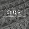 thumbnail image 4 of Sortora Gray Throw Blanket, Twin Size Plush Fluffy Couch Blanket, Soft Lightweight Cozy Bed Blankets for All Seasons - 280GSM Double-Sided 3D Knit, Machine Washable, 60"x80", 4 of 7