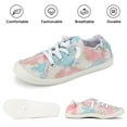 thumbnail image 3 of JENN ARDOR Women's Sneakers Canvas Low Top Lace Up Slip On Shoes Fashion Casual Comfortable Walking Flats Non Slip Platform Loafers, 3 of 8