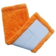 thumbnail image 2 of Mops Head Coral Velvet Wall Washable Reusable Housework Cleaning Pad Bathroom Living Room Mopping Cloth Household Kitchen Replacement Reusable Duster Orange, 2 of 5