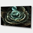 thumbnail image 2 of Fractal Flower Light Green Digital Art - Floral Canvas Art Print, 2 of 3