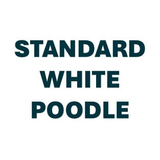 Standard Poodle White Pill Butter