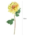thumbnail image 5 of Fake Flower Non-fading Easy Care Long Lasting Realistic Fine Workmanship Decoration Plastic Chinese Style Dahlia Simulation Flower for Dining Room, 5 of 6