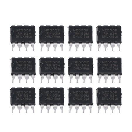 

NUOLUX 12pcs NE555P Highly Straight DIP-8 Single Bipolar Timer (Black)