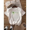 thumbnail image 2 of St. Patrick'S Day Shamrock Graphic Print T-Shirt, Short Sleeve Crew Neck Casual Top, Perfect for SumCamisetas de verano para mujer, manga corta, cuello redondo, casual, lindo, con gráficos, camisetas, 2 of 7