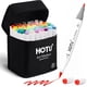 thumbnail image 1 of Juego de rotuladores HOTU con alcohol, brocha y punta fina, 50 colores, 1 of 8