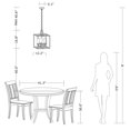 thumbnail image 3 of The Gray Barn  4-light Antique Black Lantern Chandelier, 3 of 5
