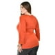 thumbnail image 3 of Blusa con detalles de encaje Roman Fashion /Tallas Extras, 183 (Chedron) naranja oscuro 38, 3 of 5