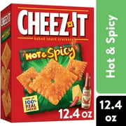 Cheez-It Hot and Spicy Cheese Crackers, Baked Snack Crackers, 12.4 oz