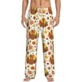 thumbnail image 2 of Lsque Thanksgiving With Turkey Print Men's Pajama Pants, Lounge Pant - Comfortable Home Wear,Elastic Waistband, Stylish Design-Large, 2 of 9