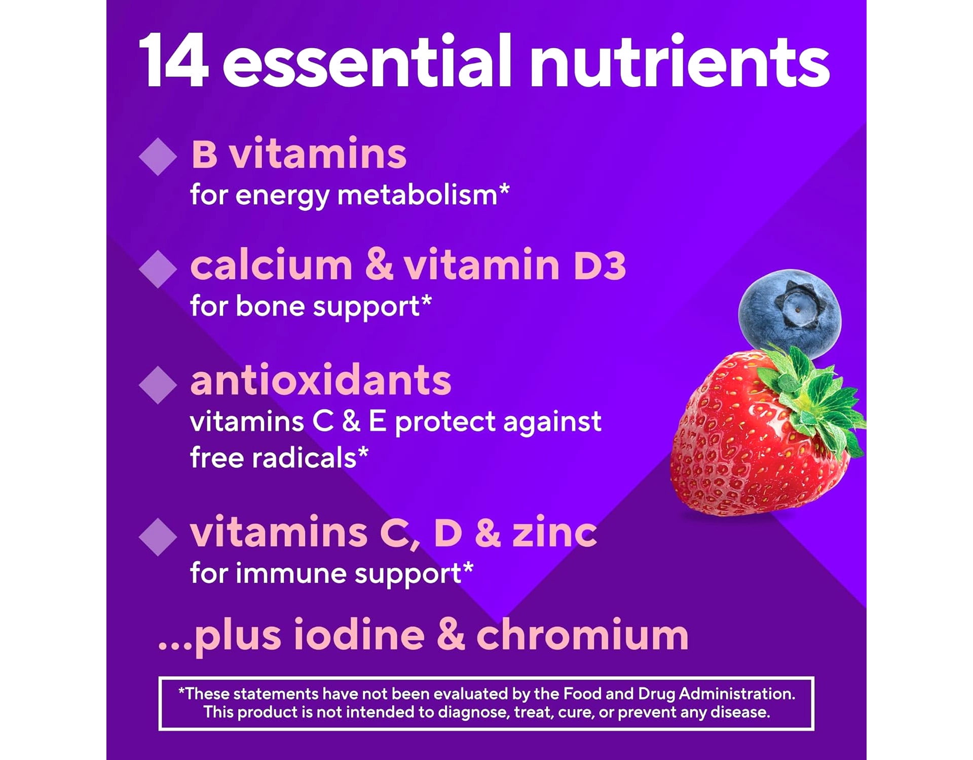 Vitafusion Multivitamin Gummies, Daily Vitamins for Women, Berry Flavored, 150 Count