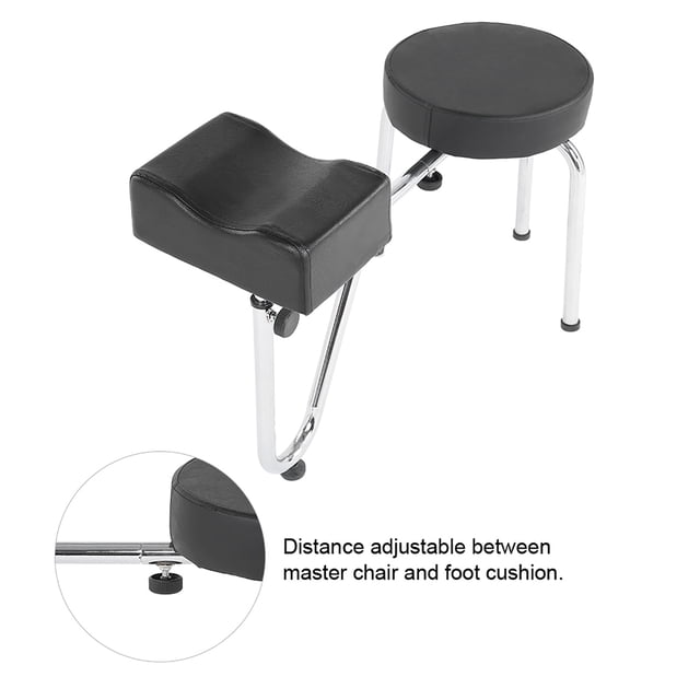 Almohadilla De Descanso Del Brazo De Tatuaje De Tatuaje De Cuero PU Negro Ajustable, Silla De Tatuaje Cómoda Y Sólida Con Reposapiés Ajustable, Adecuado Para Artistas De