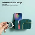 thumbnail image 1 of Maoww Wall Mounted Storage Box Remote Control Mobile Phone Charging Holder Office Bedroom Bathroom Kitchen Organizing Stand Blue, 1 of 9