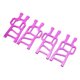 thumbnail image 5 of Juego de 4 brazos de suspensión delanteros y traseros para HSP Racing 94111 1/10 RC Car Upgrade Parts Replacement Purple, 5 of 14