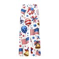 thumbnail image 5 of 250 Years Pants for Women 1776-2026 American Flag Print Elastic High Waist Trousers Wide Leg Casual Breathable Lounge Pants with Pocket, #01 Blue, M, 5 of 5