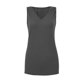 thumbnail image 2 of Gibobby Blusas y chalecos sin mangas con cuello en V y botones de color sólido sueltos informales para mujer(Gris oscuro,M), 2 of 5