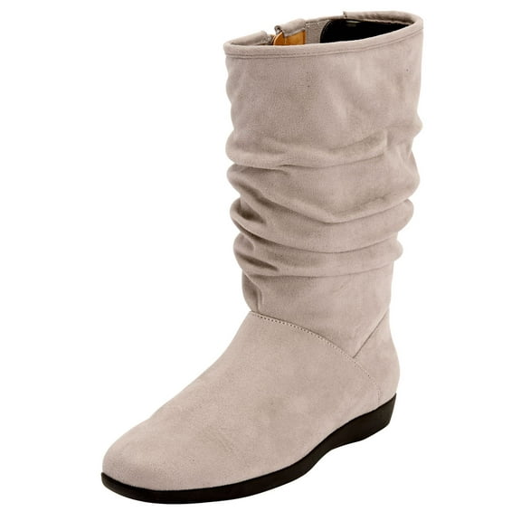 Comfortview Aneela Wide Calf Slouch Boot Mid Calf Women's Winter Shoes (Wide Widths Available)