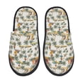 thumbnail image 2 of KLL Hawaiian Style Slippers for Women Men House Slip on Indoor Outdoor Bedroom Furry Fleece Lined Ladies Comfy Anti-Skid Rubber Hard Sole-Large, 2 of 8