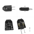 thumbnail image 3 of HITRENDS 3PCS 2 Prong Replacement Male Power Plug, 250V/10A Rotatable Extension Cord Plug, Outdoor Heavy Duty Black, 3 of 7
