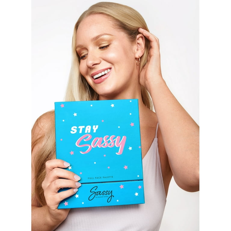Sassy by Savannah Chrisley Stay Sassy Full Face Palette - Eyeshadows and Sculpting, Highlight, and Blush Powders - Essential Makeup Products