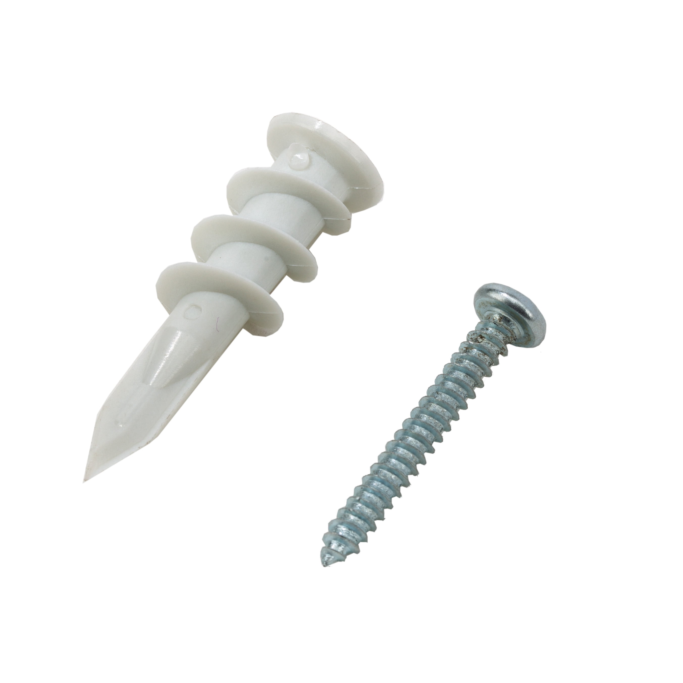 Bulldog Hardware 8 x 11/4 in. Nylon Drywall Anchors with Screws, Self