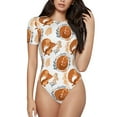 thumbnail image 2 of Picia Cute Squirrel Womens One Piece Swimsuits Modest Tummy Control Bathing Suits Lace Up Slimming Swim Suit-Large, 2 of 9