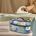 thumbnail image 2 of HELLHERO Lavender Floral Pattern Protective Travel Iron Storage Case Polyester with Zipper Closure Most Iron Home Organization Storage Solution, Bag Only, 2 of 6