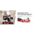 thumbnail image 5 of Segmart Mobility Scooter for Seniors, Foldable 4 Wheel portable Electric Scooter with Upgarded 350W Motor, Bright LED Light & Basket, Fast Charging, 330pound Support, Red, 5 of 11