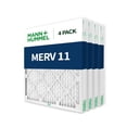 thumbnail image 3 of Mann+Hummel 18x18x2 MERV 11 Pleated HVAC AC Furnace Air Filters. Quantity 4. (Exact Size: 17.75 x 17.75 x 1.75 Inches), 3 of 6