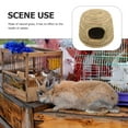 thumbnail image 4 of TEHAUX Castle Shape Rabbit Grass House Small Animal Beds House 1Pcs, 4 of 4