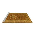 thumbnail image 2 of Ahgly Company Machine Washable Indoor Round Persian Yellow Traditional Area Rugs, 4' Round, 2 of 4