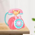 thumbnail image 1 of Cartoon Telephone Toy Leaning Machine Toy Cartoon Simulated Landline Develop for Children Baby Preschool Light Red, 1 of 7