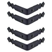 4 Pack 3.5 inch Metal Corner Protector - Black - Furniture Corner Hardware Corner Bracket Metal Embellishments for Wood Decorative Metal Trim The Sinaloa Series by HeSLehs