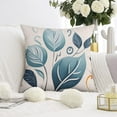 thumbnail image 2 of Cute Botanical Print Vintage Yellow Sage Green Flower Leaves Throw Pillow Covers 20"x20", 1 Pcs, Linen Study Sofa Cushion Cover Indoor Living Room Home Decor, 2 of 6