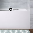thumbnail image 4 of Voltaire 54 x 30 Skirted Left Drain Soaking Apron Bathtub in Glossy White with Integrated Overflow, Drain Included, 4 of 8