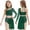 Dark Green, variant on Girls Lyrical Costume Two Pieces Dance Outfit Ballet Gymnastics Leotard Sequin Dancewear Yellow 16