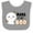 Heather and White, variant on Inktastic Mama is My Boo with Cute Ghost Boys or Girls Baby Bib