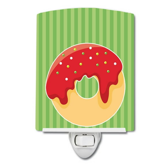 Caroline's Treasures BB6818CNL Christmas Donut Ceramic Night Light, 6x4x3", multicolor
