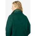 thumbnail image 4 of Woman Within Plus Size Twill Hooded Stadium Jacket, 4 of 6
