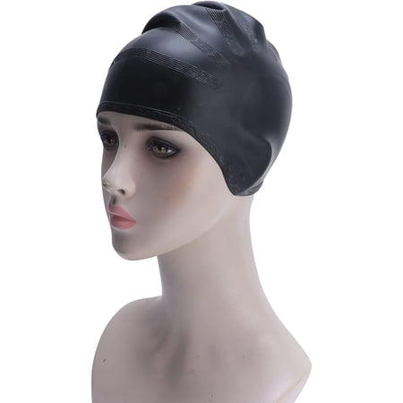 Bonnet De Bain En Silicone Imprimé Floral – Imperméable, Pour Cheveux Longs, Natation, Plage, Piscine