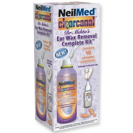 NeilMed ClearCanal Ear Wax Removal Complete Set, 10 Treatments