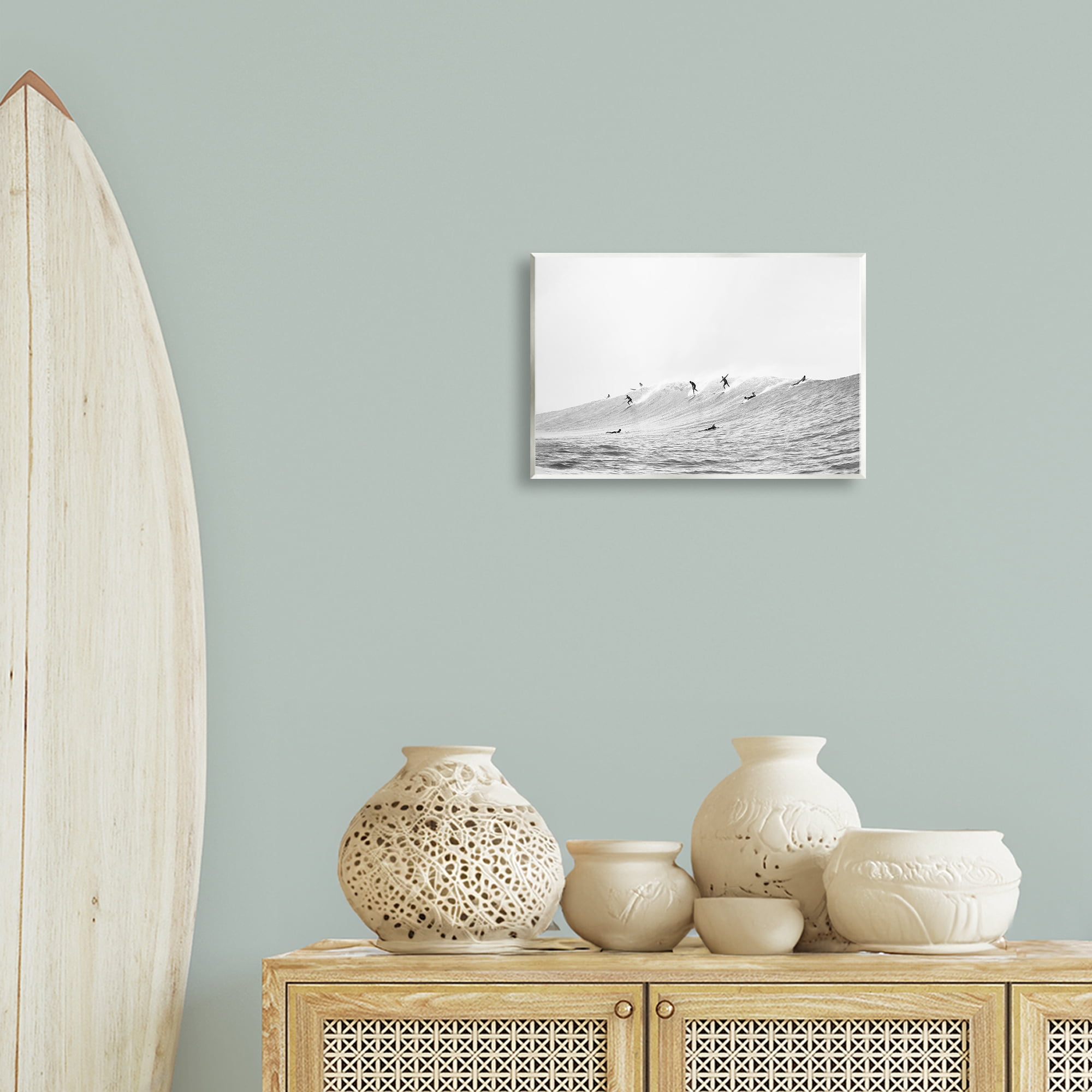 Stupell Industries Summer Wave Surfers Nautical & Beach Photography Unframed Art Print Wall Art, 15 x 10
