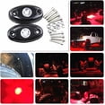 thumbnail image 5 of Fauful 4Pcs Brilliant RED 9W High Power LED Rock Light for JEEP Offroad Truck Boat Under Body Tail Light Source, 5 of 5