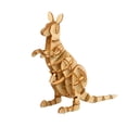thumbnail image 1 of Durable 3D Kids Puzzles with Kangaroo Shape Design for Fun Play Made of High Quality Timber Safe and Smooth Light Brown, 1 of 8