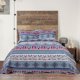 thumbnail image 4 of 3pcs Bohemian Quilt Bedspread Sets Coverlet Bedding Sets Lightweight and Soft for All-Season 90"x98" with 2 Piece Pillow Shams Queen Unique Bargains Juego de Falda de Cama, 4 of 6