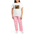 thumbnail image 4 of CafePress - Highland Cow 9Y316D 053 Women's Light Pajamas - Women's Short Sleeve Print T-Shirt and Pants Light Cotton Pajama Set, 4 of 7