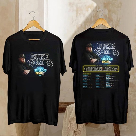 ZENUA Luke Combs My Kinda Saturday Night Tour 2026 Shirt,Luke Combs Fan Gift, Luke Combs Tour 2026, Luke Combs Merch, Luke Combs Graphic Shirt Hot Trending Shirt/Sweatshirt