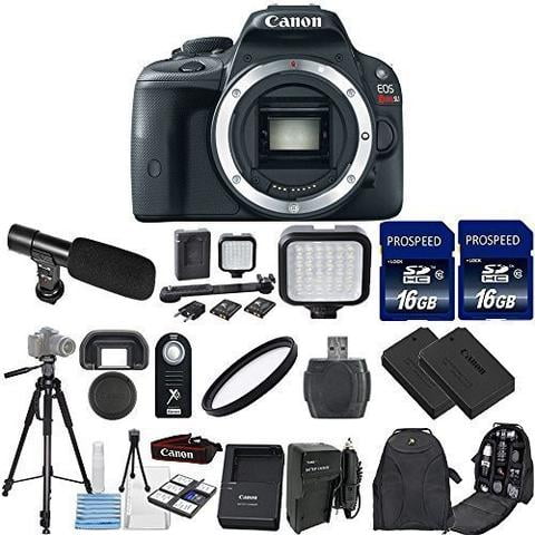 CANON EOS REBEL SL1 18.0 MP CMOS DIGITAL SLR CAMERA 14 Accessory Bundle